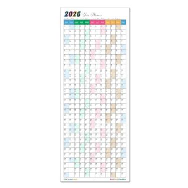 Imagem de Calendário de ano inteiro de 2025, calendário de parede, calendário anual. (calendário de ano inteiro sem moldura)