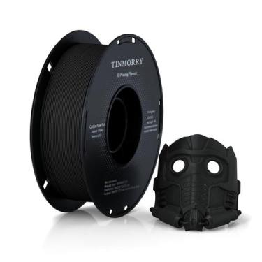 Imagem de Filamento de impressão 3D TINMORRY PLA-CF 1,75 mm 1 kg Bobina preta