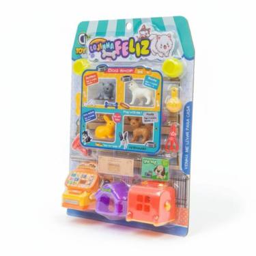 Imagem de Pet Shop Brinquedo Infantil Cachorro Gato Coelho Animais - Cim-toys
