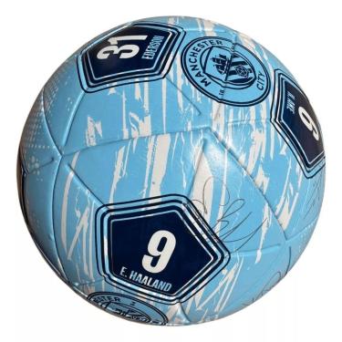 Imagem de Bola de Futebol Manchester City Autógrafos Dualt - AZUL 5-Unissex
