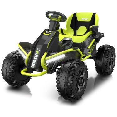 Imagem de Quadriciclo Elétrico infantil 4x4 24V com Controle Remoto para Pais, até 7,2 km/h, ANPABO, Verde