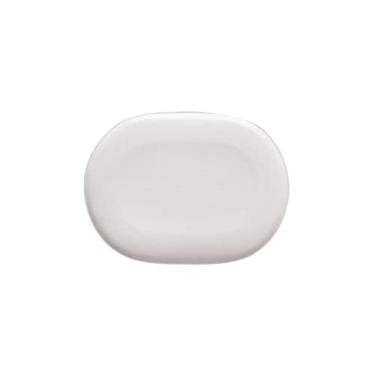 Imagem de Prato de serviço pratos de jantar de cerâmica criativos pratos grandes 25,4 cm elegante fosco oval pratos de servir para macarrão, bife, sobremesa e pratos de aperitivo, pratos de jantar domésticos