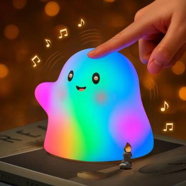 Imagem de Night Light NextAng Halloween Ghost RGB para crianças com temporizador