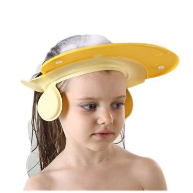 Imagem de Chápeu Viseira Infantil Protetor de Olhos Hora do Banho, AMTOOCH, Amarelo