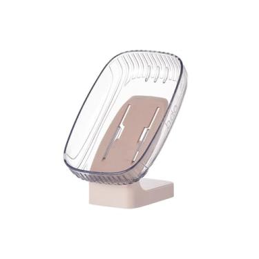 Imagem de Saboneteira de parede para armazenamento de sabão transparente (transparente)