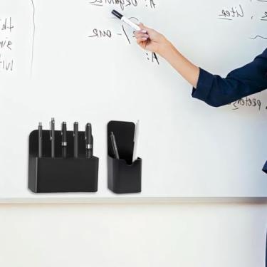 Imagem de Organizador magnético para casa, geladeira, escritório, quadro branco, caneta, armazenamento de ímãs para lápis com superfícies magnéticas, suporte seco