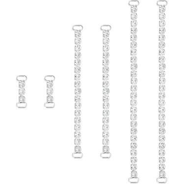 Imagem de 6 peças, 3 estilos, cristal, strass, biquíni, conectores, competição, biquíni, corrente de strass para decoração de roupas de natação