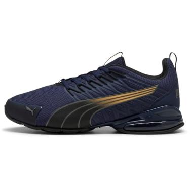 Imagem de PUMA Tênis masculino Voltaic Evo Cross, Azul-marinho/preto/quase damasco, 46