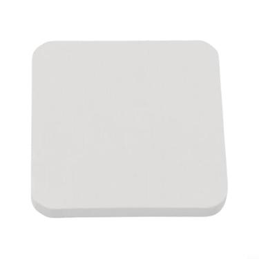 Imagem de Suporte de sabão para chuveiro base de lama de diatomáceas almofada absorvente para pia de banheiro almofada de sabão de diatomita branca tapete de diatomácea 8 * 8 cm saboneteira para banheiro