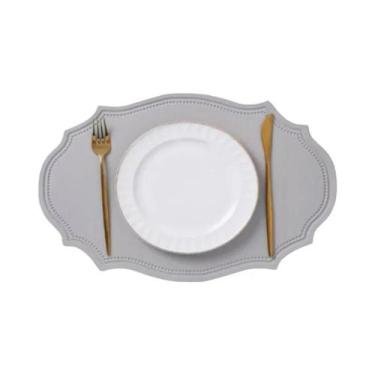 Imagem de Conjunto De Sousplats Ovais De material sintético Creme Nórdico, 1, 4 