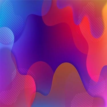 Imagem de Quadro Decorativo Abstrato Colorido Estampa vibrante para decoração de interiores 40x40cm