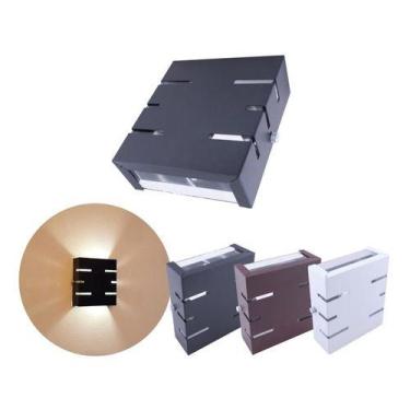 Imagem de Arandela Externa Slim 2 Focos 6 Frisos Parede Muro Ar1116 - IDEALLUME,