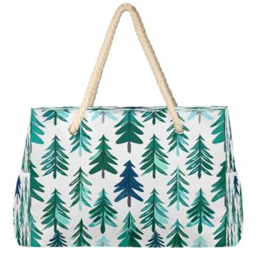 Imagem de hongjinglin Bolsa de praia grande, leve, dobrável, floral, paisley, amarela, bolsa de ombro, Cor 12, Large