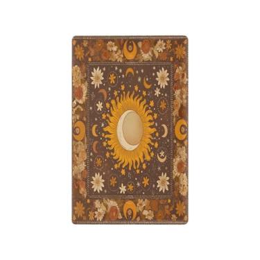 Imagem de Blueangle Placa de parede decoradora de capa em branco, tamanho padrão 1 gangue vintage capa de interruptor solar para quarto de escritório em casa 4,53 x 2,76 polegadas (30)