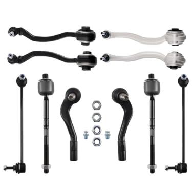 Imagem de maXpeedingrods 10Pc Front Lower Forward Rearward Control Arm for Mercedes-Benz C230 C240 C280 C320 C350 CLK320 CLK350 CLK500 CLK550 2003-2009, Lower Control Arm w/Ball Joint Tie Rod End Sway Bar Link