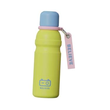 Imagem de Generic Garrafa Térmica de aço Inoxidável com Grande Capacidade de 600ml, Ideal para Esportes ao Ar Livre, Carro, Academia e Viagens, Verde