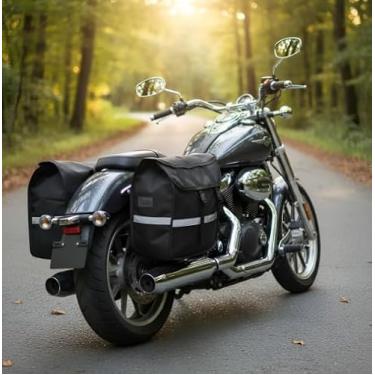 Imagem de Baslu Alforge para Moto 60L – Super Espaçoso, Impermeável e Resistente, Ideal para Viagem, Trilha e Uso Diário