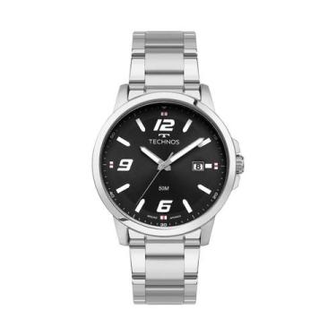 Imagem de Relógio Masculino Technos Performance Racer Prata À Prova D'água 50M 2