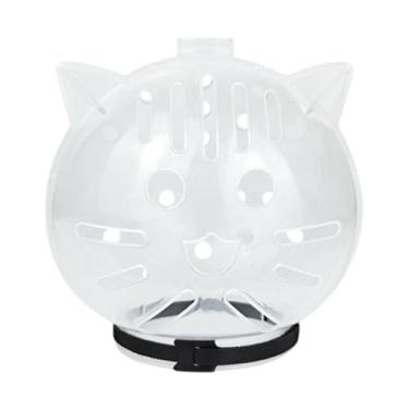 Imagem de Generic Focinheira para Gatos com Formato de Bola, Protetor de Cabeça, Evita Mordidas, Respirável, Ideal para Higiene, Corte de Unhas, Treinamento, Cuidados, L