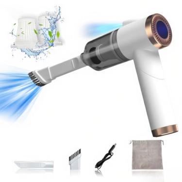 Imagem de Limpador de Carro Portátil Sem Fio Mão Plegável a 90 Graus 9000Pa Sucção 120W Recarregável com Iluminação LED para Limpeza e Casa