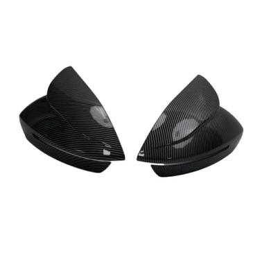 Imagem de Adesivo de carro retrovisor lateral espelho capa asa tampa exterior porta traseira caso guarnição fibra carbono olhar compatível com chery arrizo 8 2023 2024(Carbon)