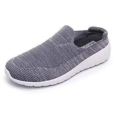 Imagem de Cull4U Easy 2 Walk Pantufa feminina de malha, Cinza acolchoado, 41