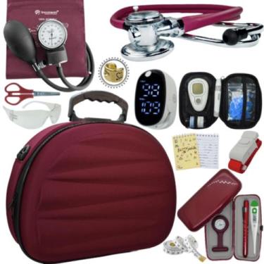 Imagem de Kit Enfermagem Maleta Medica Super Luxo Completa Promocao - Love Saude