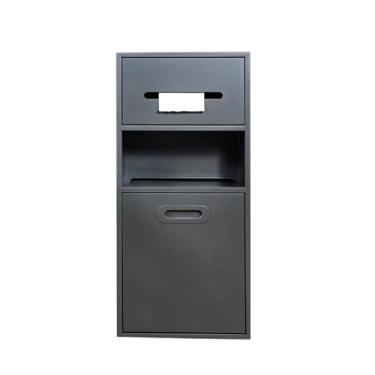 Imagem de Nicho de banheiro embutido Waterproo-f, lixeira embutida, nicho de chuveiro de aço inoxidável, organizador de armazenamento para cozinha, sala de estar, quarto (cinza, 670 x 300 x 140 mm)