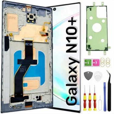 Imagem de LNONLS Tela de substituição TFT Galaxy Note 10 Plus para Samsung Galaxy Note10 Plus, tela LCD sensível ao toque, digitalizador, pantalla com moldura fina, kit de ferramentas 4G N975F 5G N976U (sem