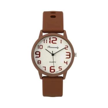 Imagem de Relógio De Pulso Feminino Casual Esportivo Com Pulseira De Silicone E 