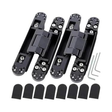 Imagem de Dobradiças Invisíveis Ajustáveis Para Portas Ocultas 2PCS Dobradiças P