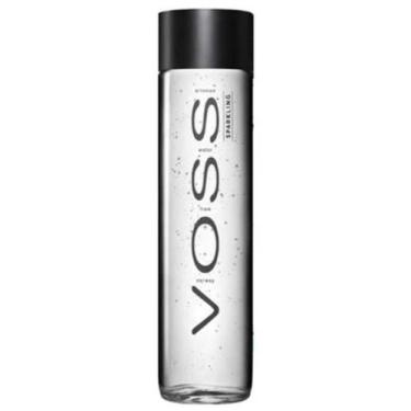 Imagem de Água Voss Com Gás Norway Norueguesa Garrafa de Vidro 375ml