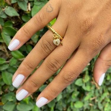 Imagem de Anel FMF Coração com Chave Cor:;Tamanho:14-Feminino