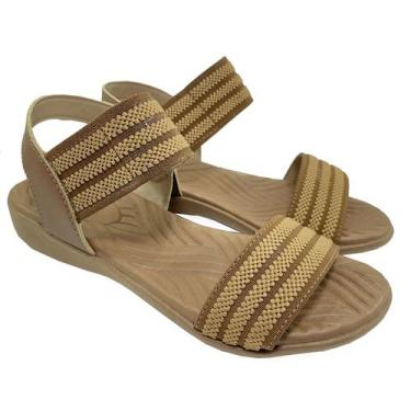 Imagem de Papete Dijean Anatômica Elástico Conforto - Marrom, 36