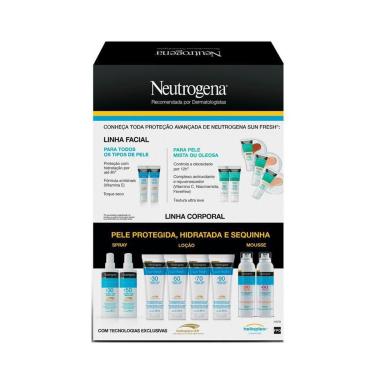 Imagem de Kit Protetor Solar Corporal Neutrogena Sun Fresh FPS70 200ml + Neutrogena Facial FPS70 40g-Unissex