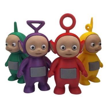 Imagem de Boneco Teletubbies Kit Com 4 Un Estatua Enfeite Fofo 15 Cm - Generico