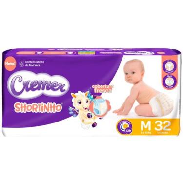 Imagem de Fralda Shortinho Cremer Tam. M 6 a 10kg - 32 Unidades, M, 32