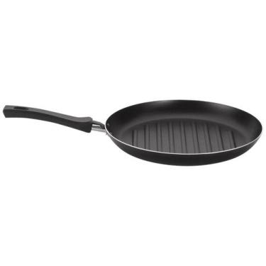 Imagem de Bitesqueira Canelada Multiflon Antiaderente 28cm - Gourmet 55130, Pret
