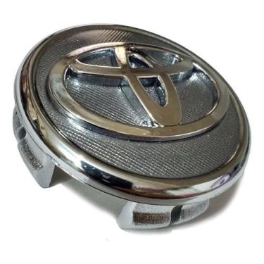 Imagem de Calotinha Tampa Miolo Roda Toyota Corolla 2002 2018 Grafite - GFM