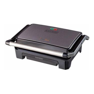 Imagem de Grill E Sanduicheira Elétrica Tipo Prensa Black+decker 750w 127v - Bla