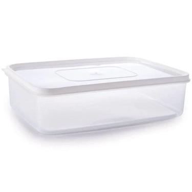 Imagem de Cesta Organizadora Retangular Empilhável 674 em Plástico para Gavetas e Prateleiras Tra...