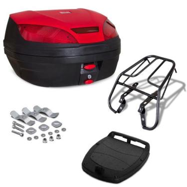 Imagem de Baú Bauleto De Moto 52 Litros Com Bagageiro Titan 125 1995 1996 1997 1
