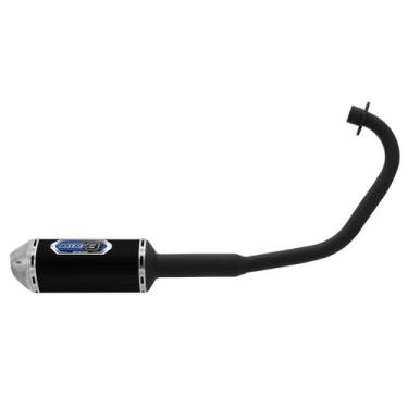 Imagem de Escapamento Pro Tork Mini 3 Titan Ks 125 Fan 2000 À 2008 Curva Preta, 