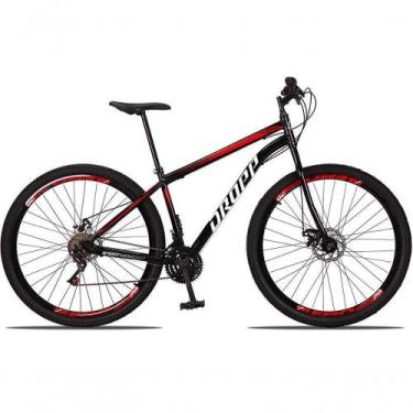 Imagem de Bicicleta 29 Dropp Sport Aço 21 Marchas Freio A Disco Preto+vermelho