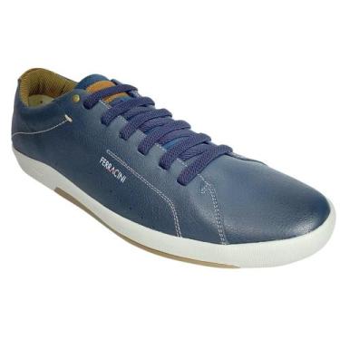 Imagem de Sapatênis Ferracini Infinit Napa Ref: 2596 Masculino, 42, Blue, Tabaco