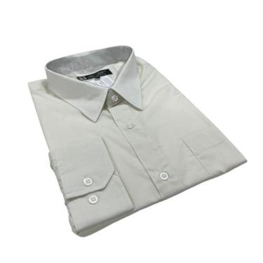 Imagem de Camisa Social Masculina Lisa 6-8 Plus Size Algodão Fio 50 Mepase, 6, M