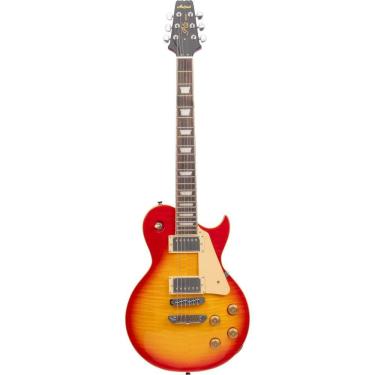 Imagem de Guitarra Aria Pro II PE-590STD com Design Vintage e Acabamento Aged Cherry Sunburst Aria Guitars
