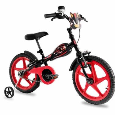 Imagem de Bicicleta Infantil Aro 16 Sonic Shadow Verden Preta Vermelha Menino 5 