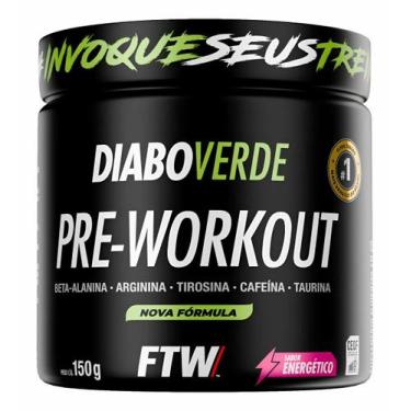 Imagem de Suplemento Em Pó Pre Treino Pre Workout 150g FTW DIABO VERDE Sabor:Ene