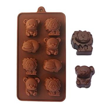 Imagem de Forma Molde Silicone Bicho Savana Chocolate Safari B02